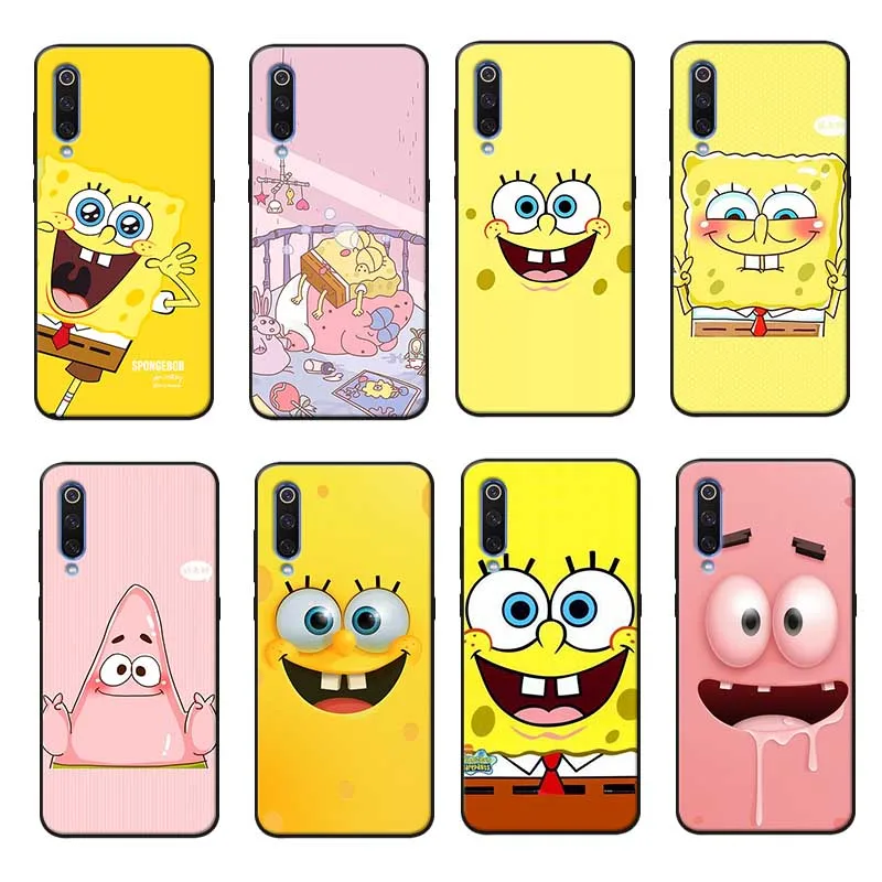 For xiaomi redmi k30 8 8a note pro Clear Soft Silicone Phone Cas Spongebob squarepants Patrick Star anime |