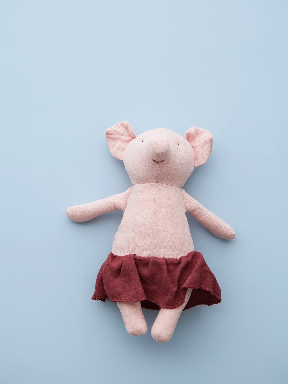 1 шт. Свинья детская тканевая игрушка милая Уютная хлопковая льняная Маленькая