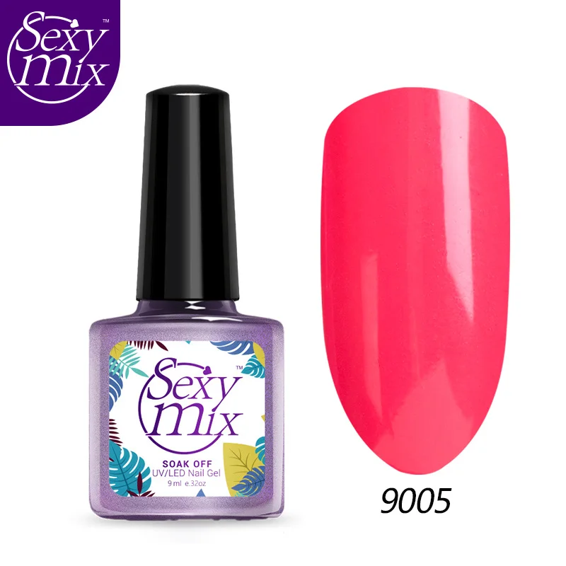 SEXYMIX 9 мл; Гель-лак для ногтей лак био-Гели Soak Off Nail Art полу Перманентный лак для ногтей Led Hybrid, лак для ногтей, длительного действия, UV гель эмаль DIY гель для дизайна - Цвет: 9005