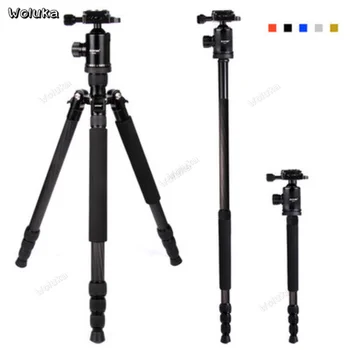 

Professional Travel tripod Carbon Fiber camera Monopod Stand & Ball head with Bag for DSLR camera 5 Color CD50 T16 RR1