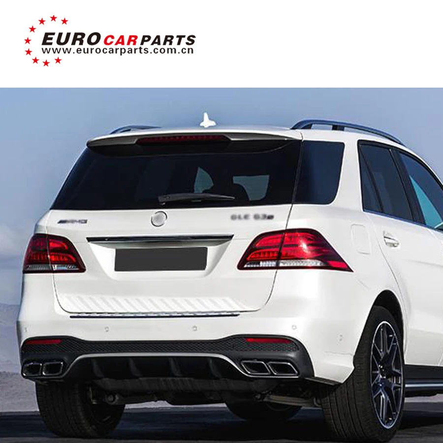 GLE класс GLE63 диффузор и глушитель наконечники для GLE300 GLE400 GLE450 до GLE63 стиль задний диффузор и выхлопные трубы