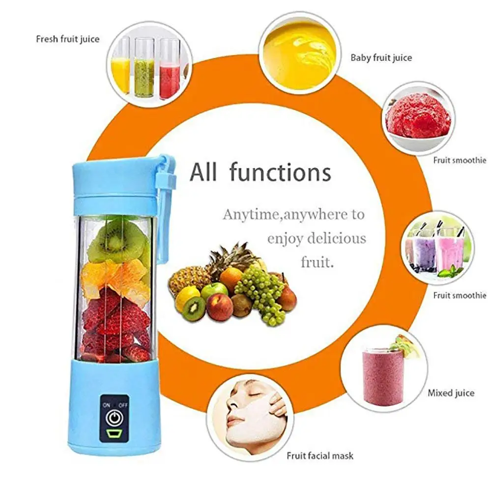 

Mini Portable USB Chargeable Household Travel Fruit Juicier Cup Squeezer Mixer Machine Manual Juicers