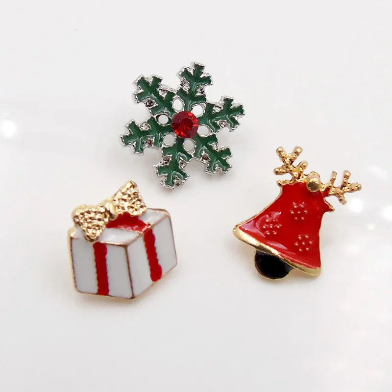 Merry Christmas броши для девочек женщин Снежинка колокол Подарочная брошка свитера