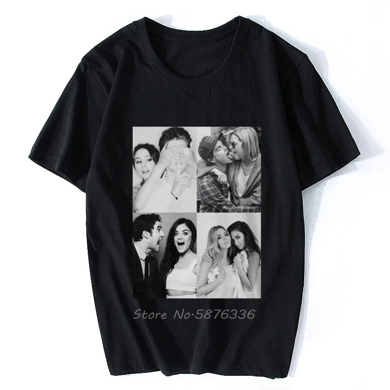 Pretty Little Liars-корабли B &amp W Для мужчин 'S футболка из хлопчатобумажной ткани