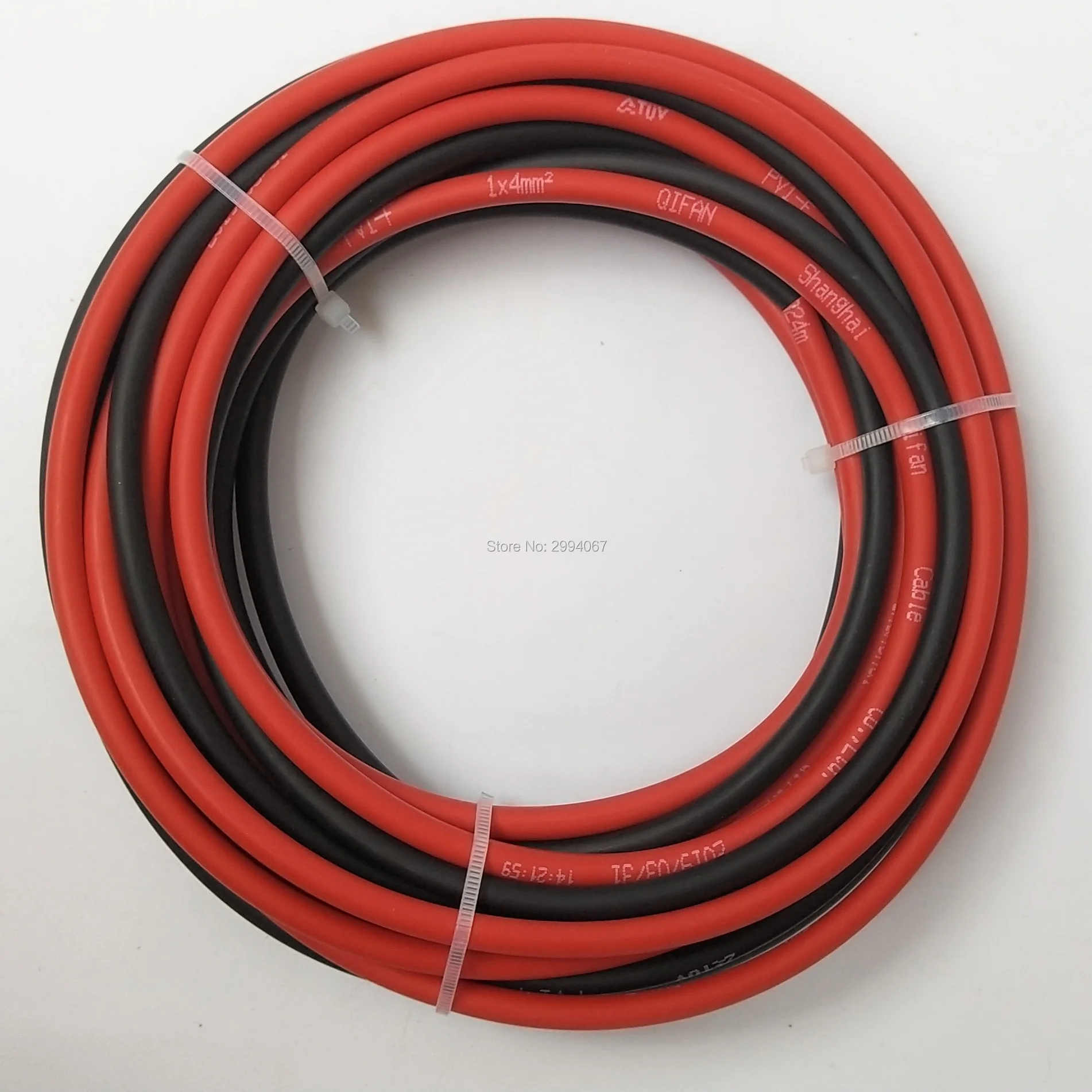 12AWG 4mm2 26 м/20 м/10 м/5 м Солнечный PV кабель провод красный и черный PV кабель Луженая Медь удлинитель для панели солнечных батарей кабель медный провод