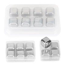 Кубики льда из нержавеющей стали пиво быстрозамороженный Ледяной Камень Многоразовые охлаждающие камни для виски вино красные охладители для вина барная посуда