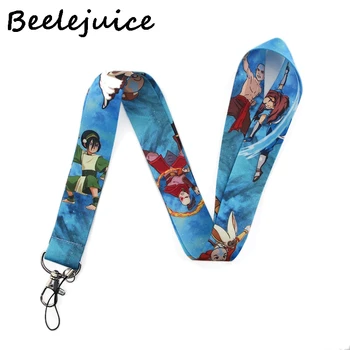 

24pcs Avatar Neck keychain necklace webbings ribbons Anime Cartoon Neck Strap Lanyard ID badge holder Keychain Lanyards