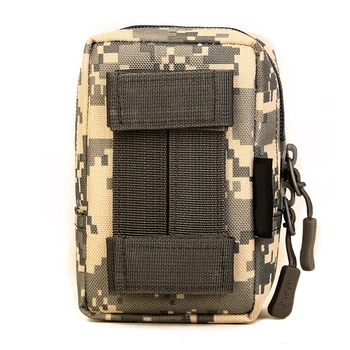 

Phone Pouch Debris Storage Nylon Camping Outdoor Waterproof Large Capacity Tactical Waist Bag Hanging Wear Resistant Unisex