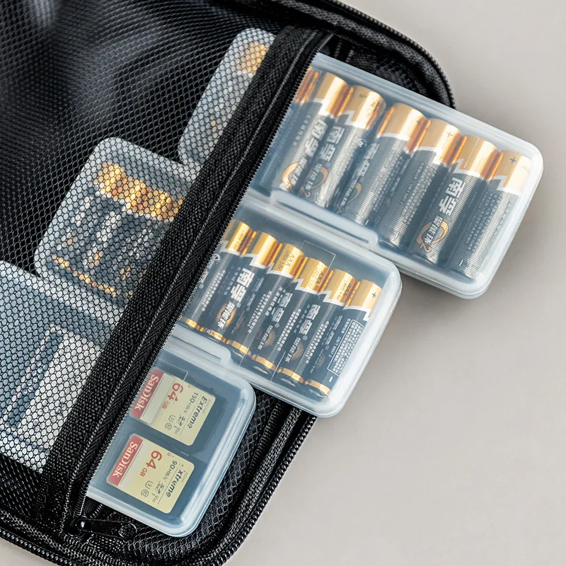 Transparent Face Masks Case Card Storage Box Dust-Proof Card Pack Business Finishing Box Battery Storage