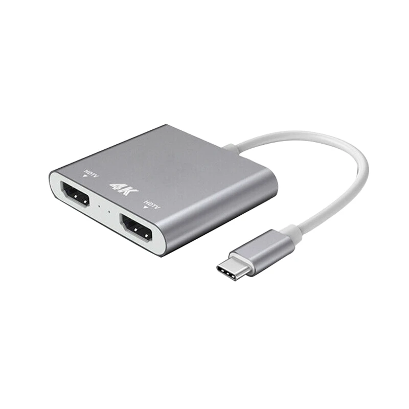 

Type-C To HDMI High-Definition 4K Same Screen Converter 1 Enter 2 Video Cable Split Screen Video Cable Converter