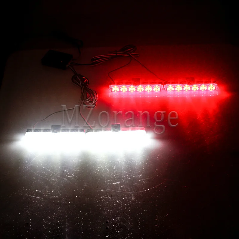 2 White 2 Red Полицейские огни 4x6 СВЕТОДИОДНЫЕ стробоскопы светодиодный Оповещатель полицейский свет Стробоскопы для автомобилей Сигнальные огни ФСО вспышка автомобильный проблесковый маячок - Цвет: 2 White 2 Red