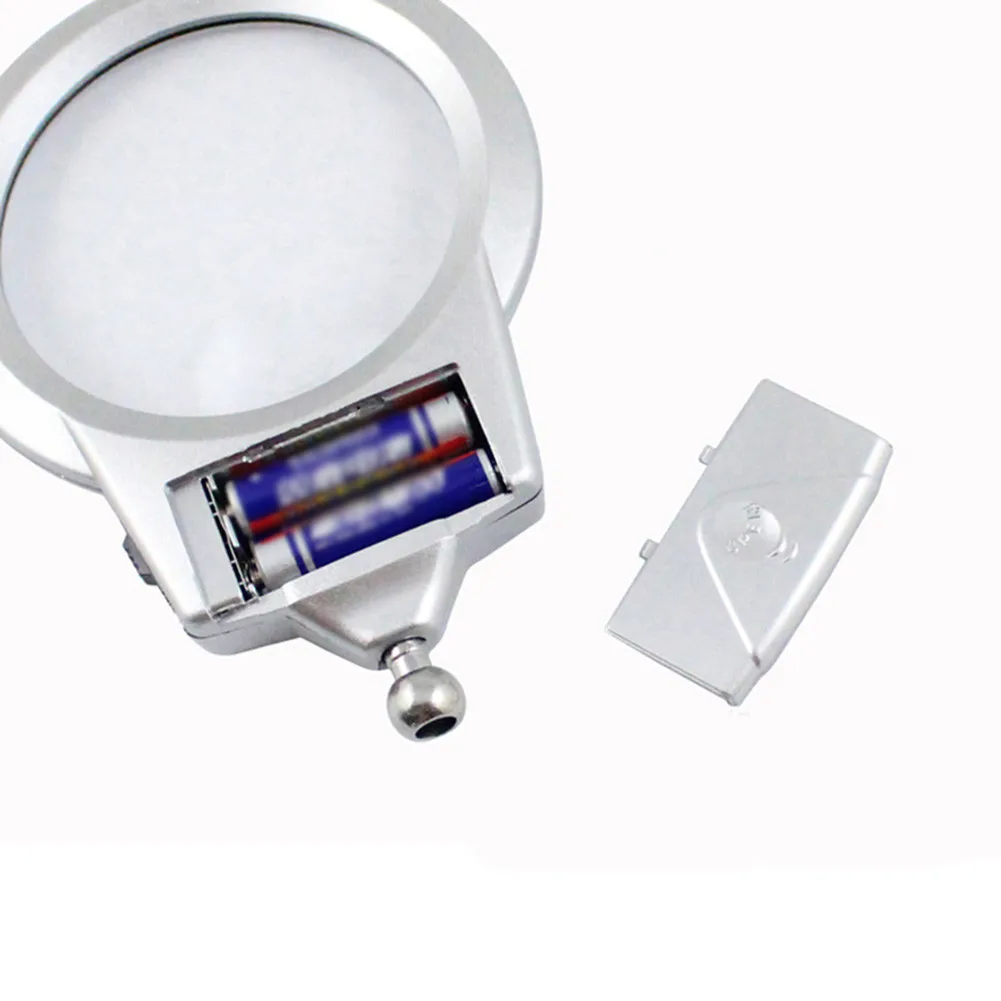 LED ayuda de mano abrazadera lupa de hierro soldadurade cristal herramienta B9L5 