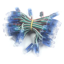 1000 шт. 12 мм WS2811 полноцветный светодиодный светильник, модуль DC 5 В вход IP68 водонепроницаемый RGB цвет 2811 IC цифровой светодиодный Рождественский светильник