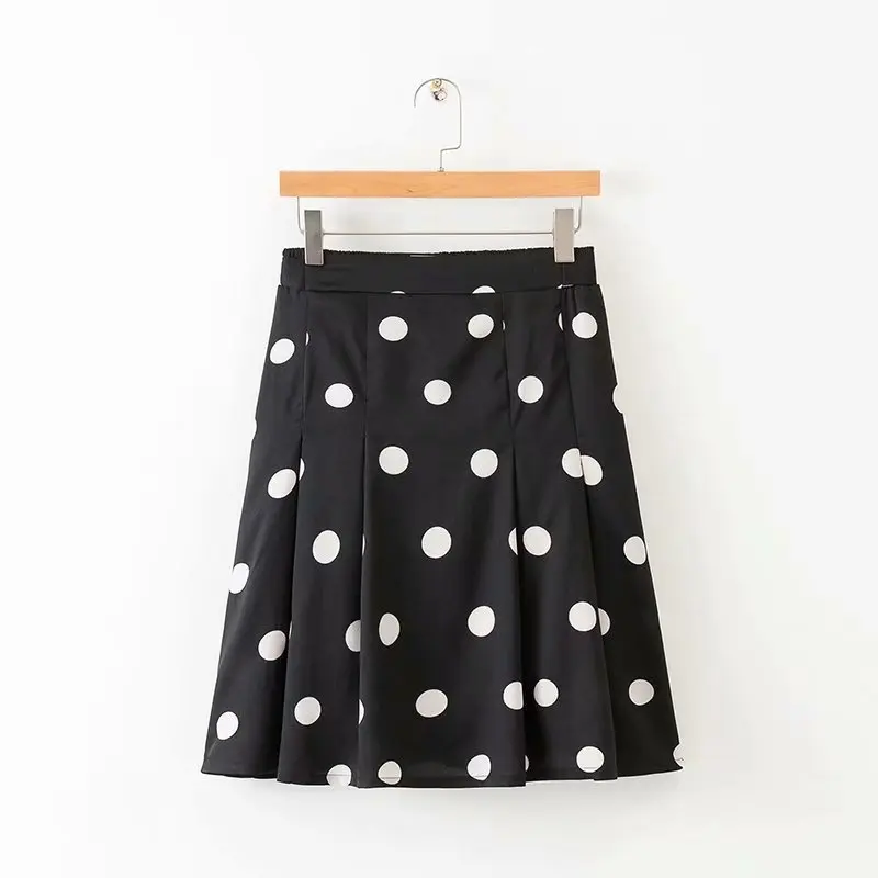 

2019 Western Style Spring And Summer Women's Dress New Style Large Size Elastic Waist Printed Chiffon Skirt Skirt