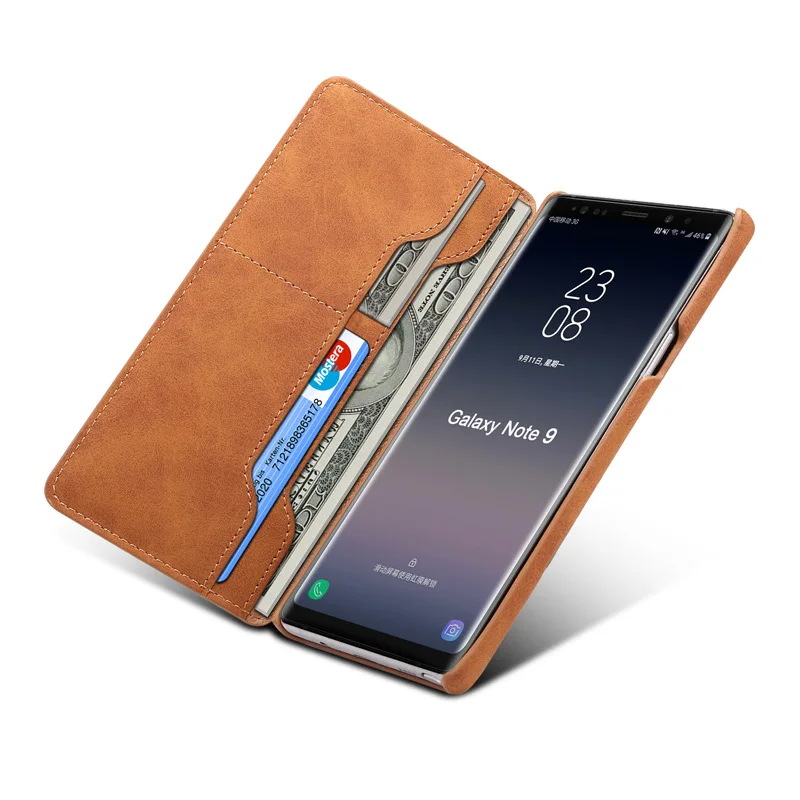 Магнитный кожаный бумажник чехол для samsung Galaxy Note 9 8 S9 S10 Plus слот для карт откидная крышка samsung S10e роскошный чехол с подставкой Coque