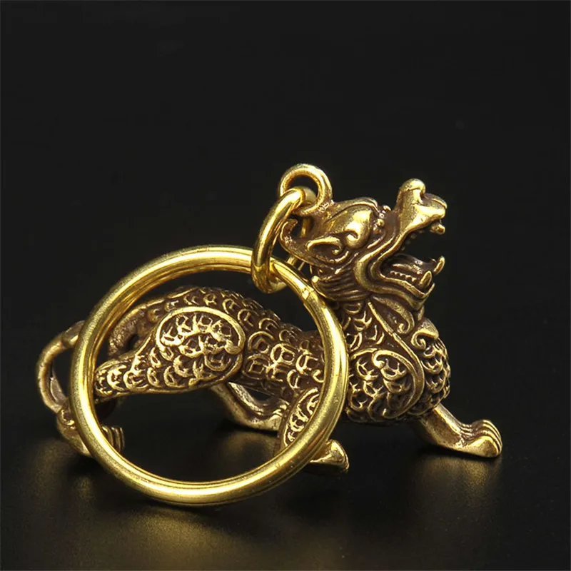 qilin brass keychain (1)