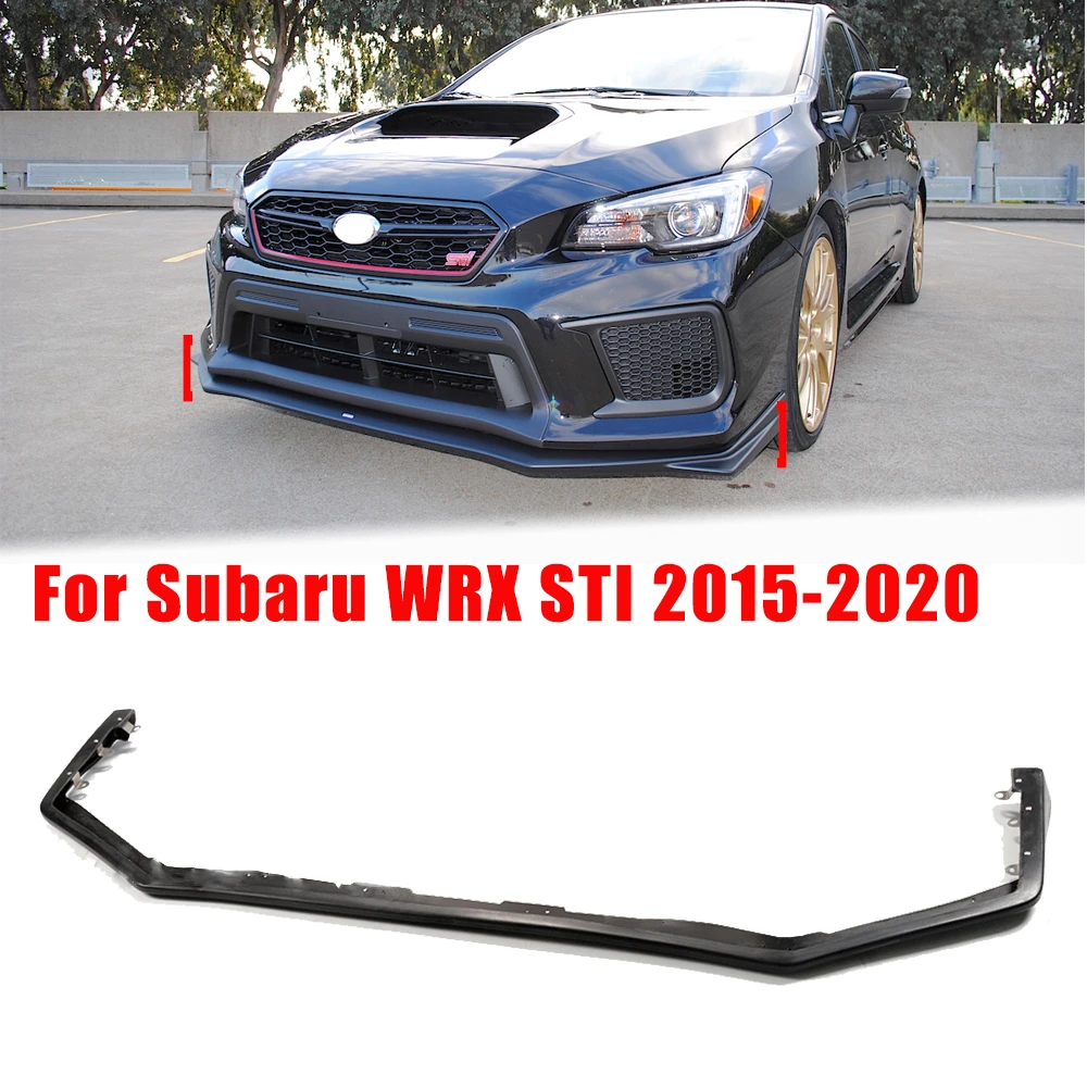 Gloss Black Car Front Lower Bumper Lip Splitter Spoiler Diffuser For Subaru Wrx Sti 15 Front Bumper Lip Guard Protector Bumpers Aliexpress
