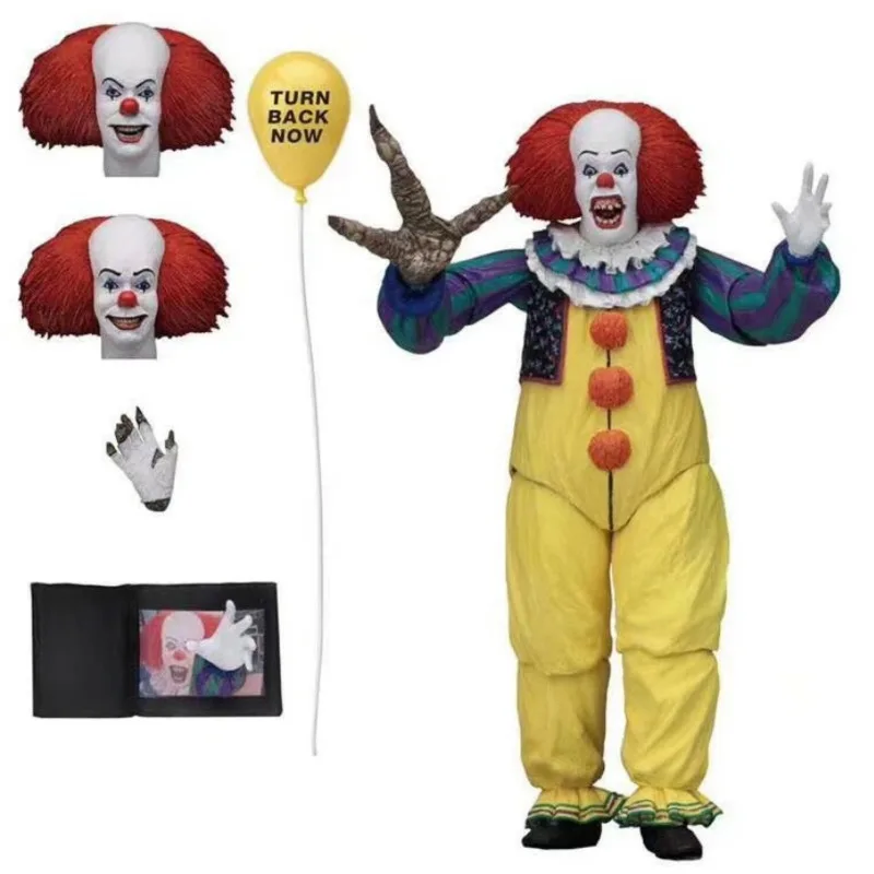 

Neca It Pennywise Joker 1990 Stephen King It Clown Pvc Action Figures Toys Doll For Christmas Halloween Decoration Gift