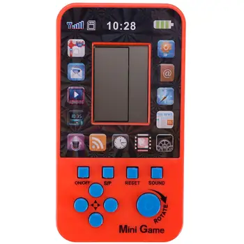 

Kids Mini Portable Children Handheld Game Player Classic LCD Console Tetris Electronic Toy Educational Game Players Random Color