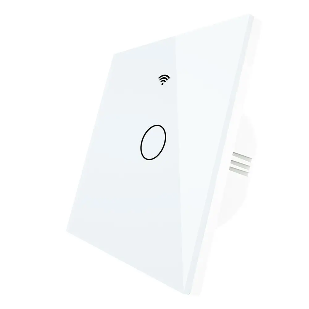 120 WiFi умный переключатель дистанционного Управление Стекло выключатель Smart Life Tuya работает с Alexa Echo Google Home 1/2/3 - Комплект: 1 Gang