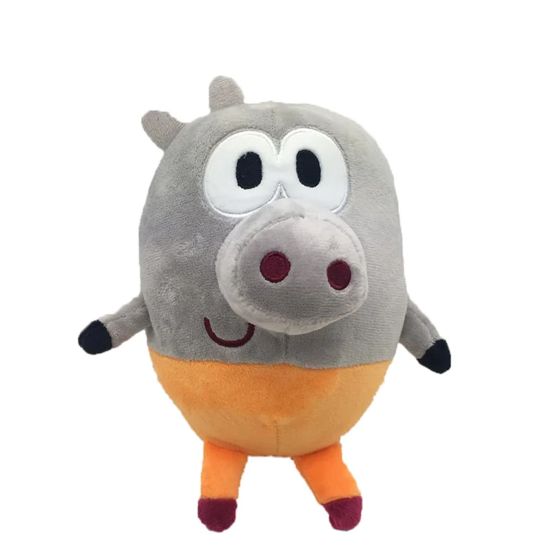 6 стилей 20-30 см Hey Duggee Мягкие плюшевые игрушки Betty Happy Rhino Кукла День рождения милые аниме из мультфильмов рождественские подарки для детей - Цвет: Roly 20cm