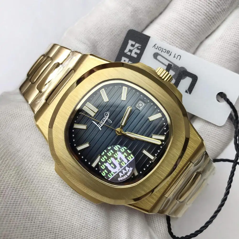

18K gold Luxury AAA Brand Watch men PP automatic self-wind U1 factory sapphire glass sweeping movement Top Brand Luxury