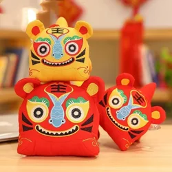 Colgante pequeño de tigre para niños, juguete de felpa de Año Nuevo, muñeco suave de Tigre, decoración de fiesta, 18cm, 2022