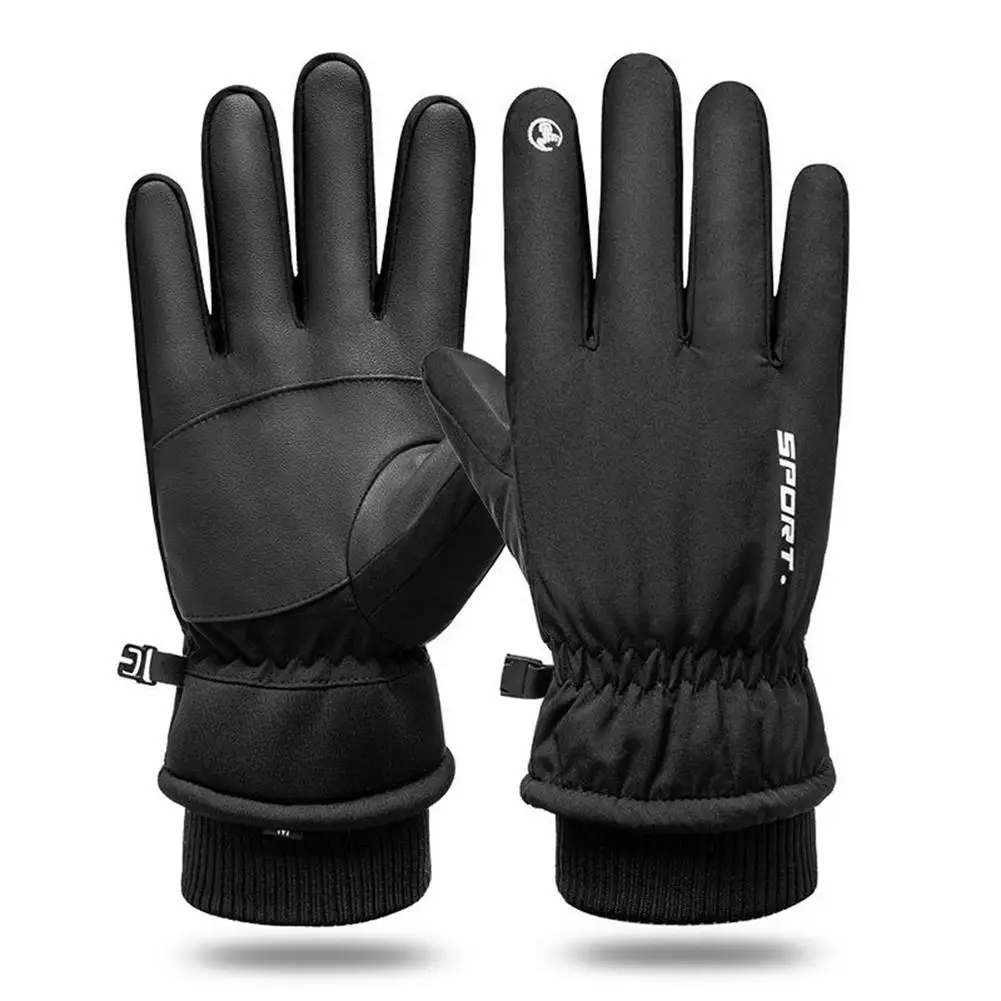 Winter Cycling Motorcycle Ski Outdoor Gloves Touch Screen Waterproof Warm Gloves 