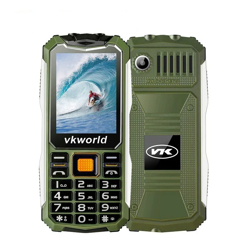 

VKWorld Stone V3S Daily Waterproof Mobile Phone 2.4 inch Screen 2200mAh Long Standby Dual LED Dustproof Russian Keyboard