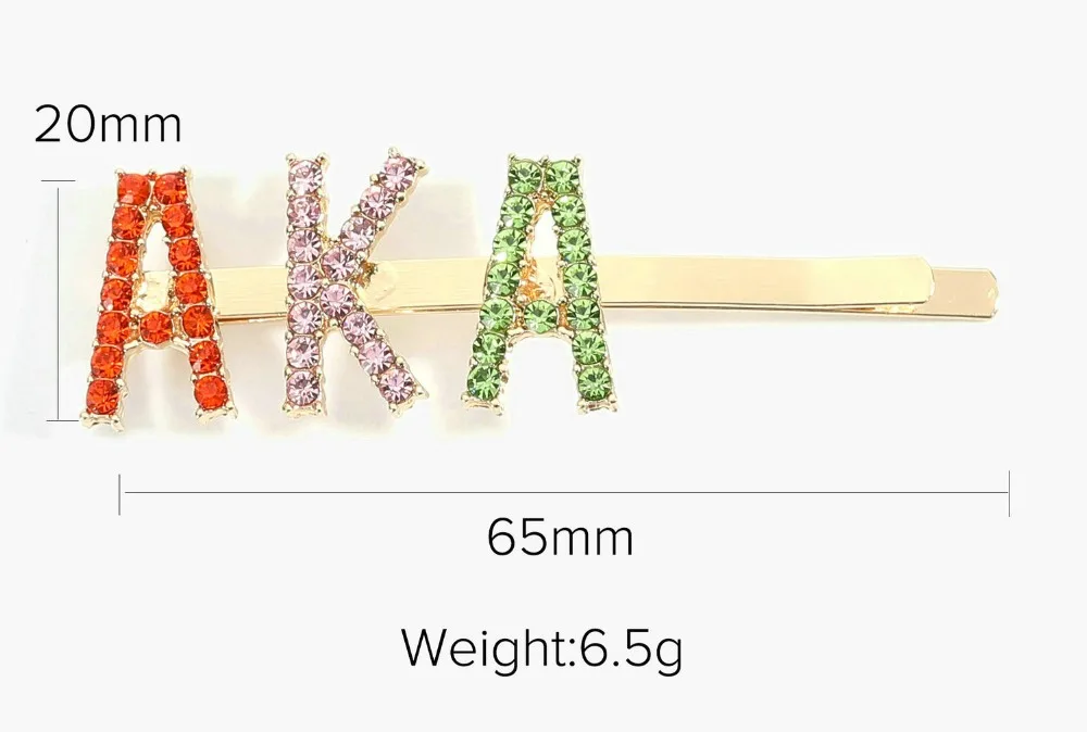 Blingbling AKA письмо Бобби Булавки Радуга слово заколки для волос Алфавит Кристалл цветные стразы вымощенные буквы заколки для волос