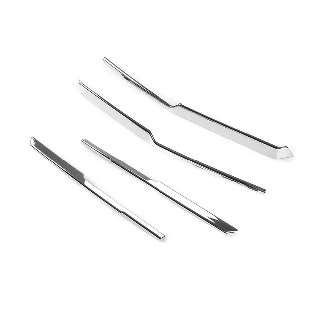 Серебристый Sansour ABS передняя решетка защитные полоски украшения отделка внешние аксессуары наклейки для Chevrolet Camaro Up стайлинга автомобилей - Цвет: Серебристый