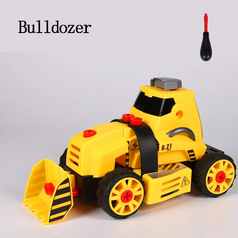 Гайка разборка погрузка разгрузка инженерный автомобиль Детский винт мальчик креативный инструмент Образование игрушка модель автомобиля - Цвет: 1