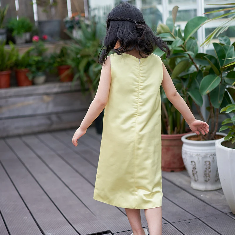 Pettigirl Character Carton Print Girls Dress Sleeveless Straight Spring And Summer Dress Kids Clothes HGD81017-237F