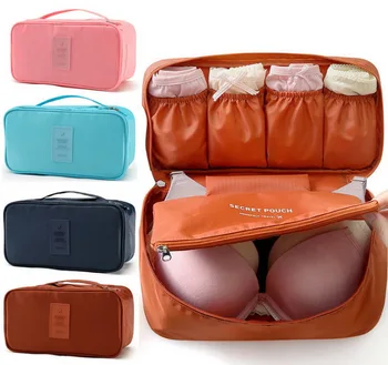 

DHL 200pcs Travel Underwear Clothes Bra Storage Bag Cosmetic Makeup Pouch Case 7 Colors Availabele