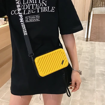 

Suitcase Shape Totes Women Fashion Casual Shoulder Bags Lady Crossbody Messenger Bag Elegant Envelop Clutch Purse Mini Box Bag