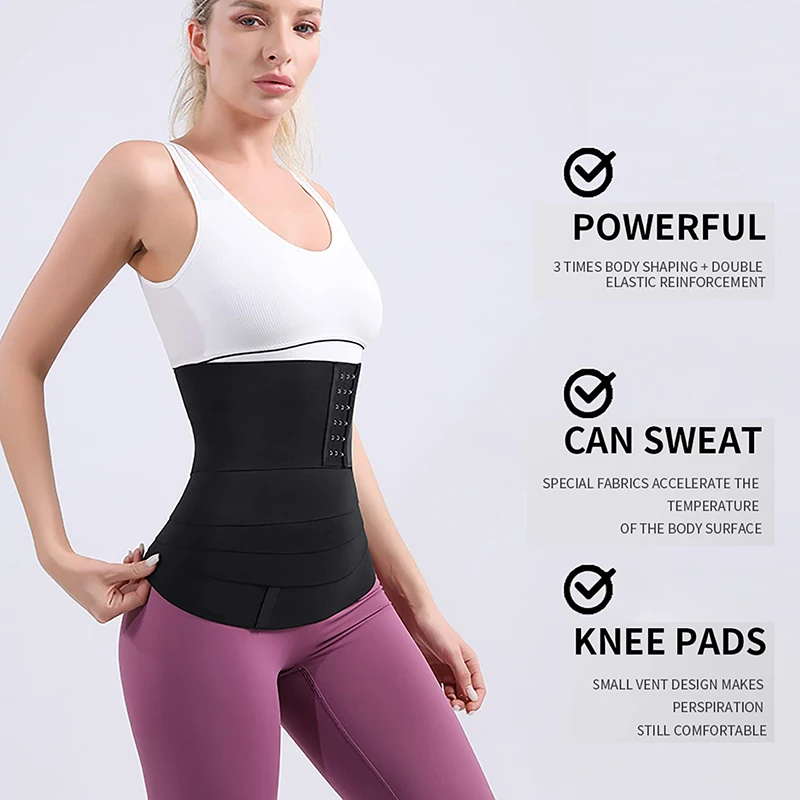 Buckle Snatched Waist Trainer Bandage Wrap Shapewear Tummy Control Corset Body Shaper Hook Trimmer Slimming Hourglass Belt Strap best shapewear for lower belly pooch