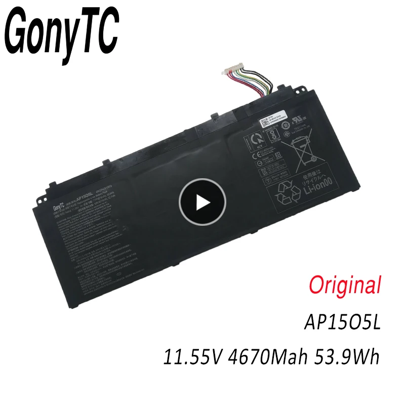 AP15O5L Батарея для Acer Aspire Nautilus S5-371-52UK S5-371-757T S5-371-572Z/70P9 11 55 V 4670 мАч натуральная AP1505L Swift
