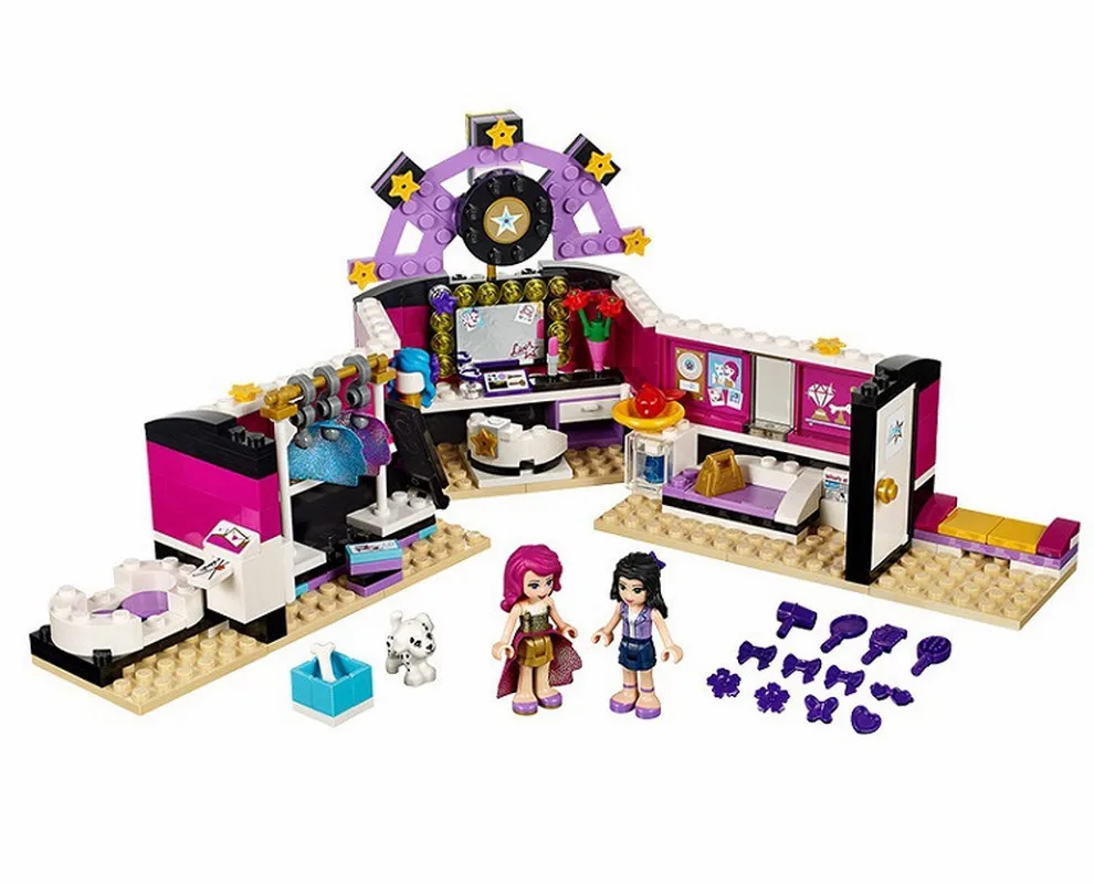 

BELA 10404 Livi Pop Star Dressing Room Building Blocks Toys Compatible with Lepining Friends bricks 41104 for Girl