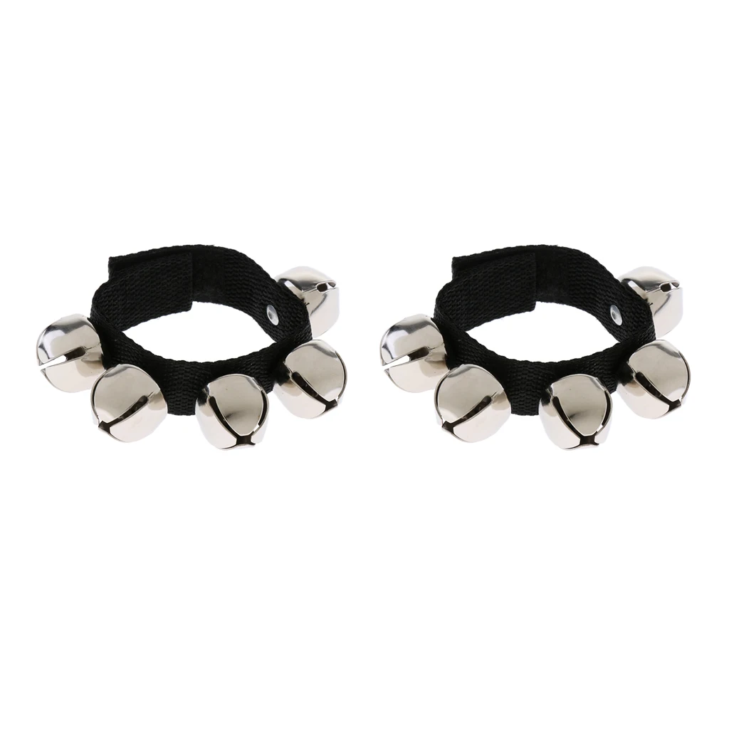 2x Hand Shaker Wrist Bell Gift For Baby Toddler Children Percussion Toy