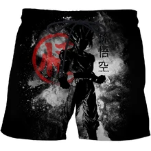 Новинка, мужские шорты с 3d принтом, мужские пляжные шорты, аниме Гоку, драконий жемчуг, шорты Harajuku, шорты для мужчин