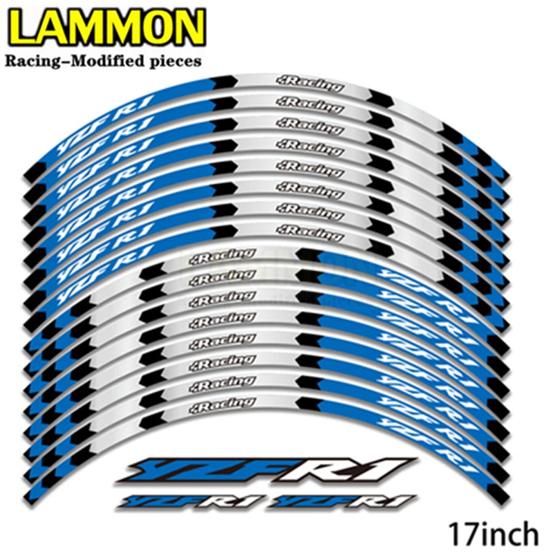 FOR YAMAHA YZF R1 Motorcycle Parts Contour Wheel Decoration Decal Sticker