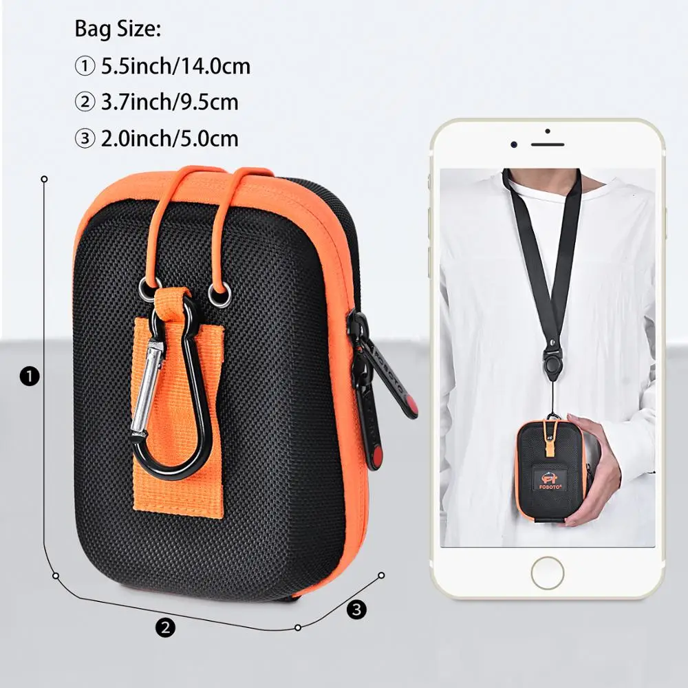 Fusitu Fashion Carrying Portable Case Shell Cover Travel Storage Bag For Canon Powershot SX620 IXUS285 190 HP Pocket photo print