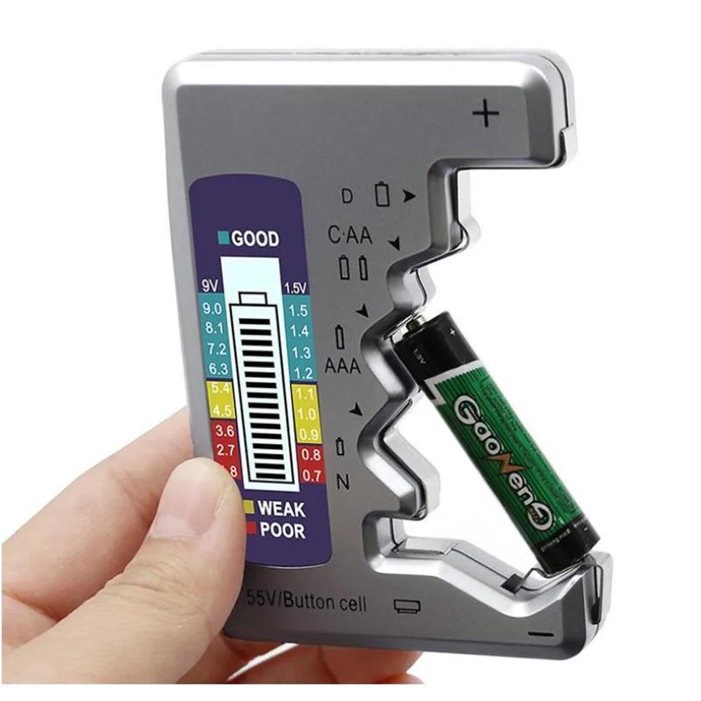 

Universal Digital Battery Tester AA AAA C D N 1.55V 9V(6F22)Button Checker Meter Generic