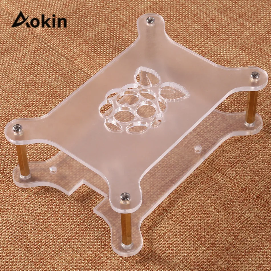 Raspberry Pi 4 Чехол акриловый чехол Штабелируемый собачий костяный ящик прозрачный