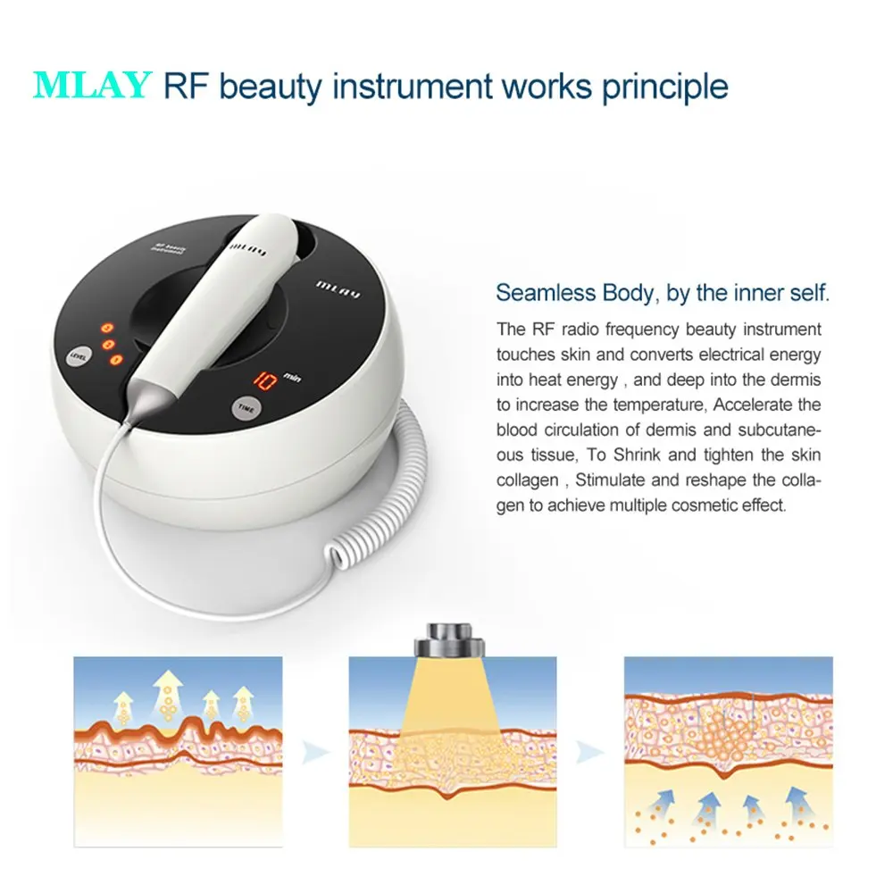 Home Use RF Skin Rejuvenation Whitening Machine Face Lifting Tender Galvanic Spa Anti Wrinkle Micro Current Beauty Device