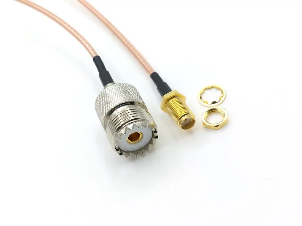 20 шт. RG316 коаксиальный кабель SMA гнездо для UHF SO239 разъем|Соединители| |