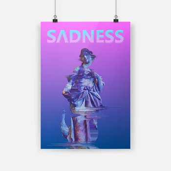 

Vaporwave Sculpture Aesthetics Poster Canvas Painting Wall Art Decor Living Room Bedroom Study Home Decoration Prints