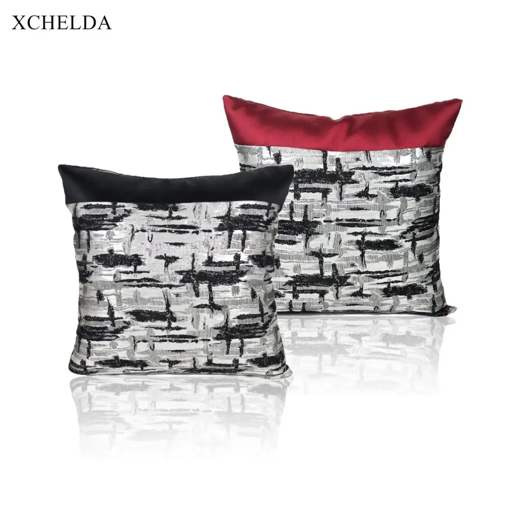 

Decorative Pillows Case Cushion Cover 45x45cm Texture Satin Pillowcases Car Seat Bedding Home Decoration for Sofa Living Room