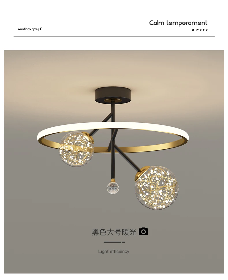 Modern LED Chandeliers Indoor Lamp for Living Room Bedroom Dining Room Kitchen Lights 2021 New Creative Home Lighting Fixtures bedroom chandelier