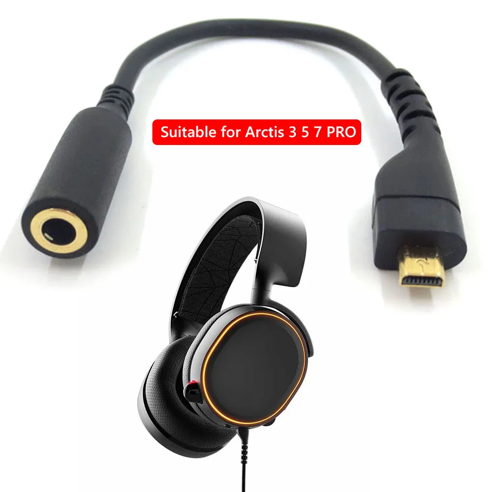 12cm Replacement Adapter Cable for SteelSeries Arctis PRO